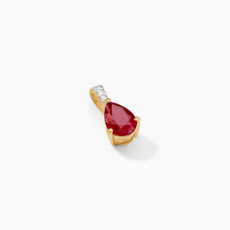 Pendentif Pâris Or Jaune Rubis Diamant - Pendentifs Femme | Histoire d’Or