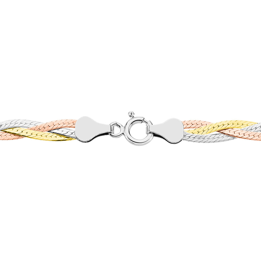 Collier Elae Argent Tricolore - Chaines Femme | Histoire d’Or