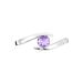 Bague Tiphaine Or Blanc Amethyste - Bagues solitaires Femme | Histoire d’Or