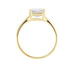 Bague Gatsby Or Jaune Oxyde De Zirconium - Bagues solitaires Femme | Histoire d&rsquo;Or