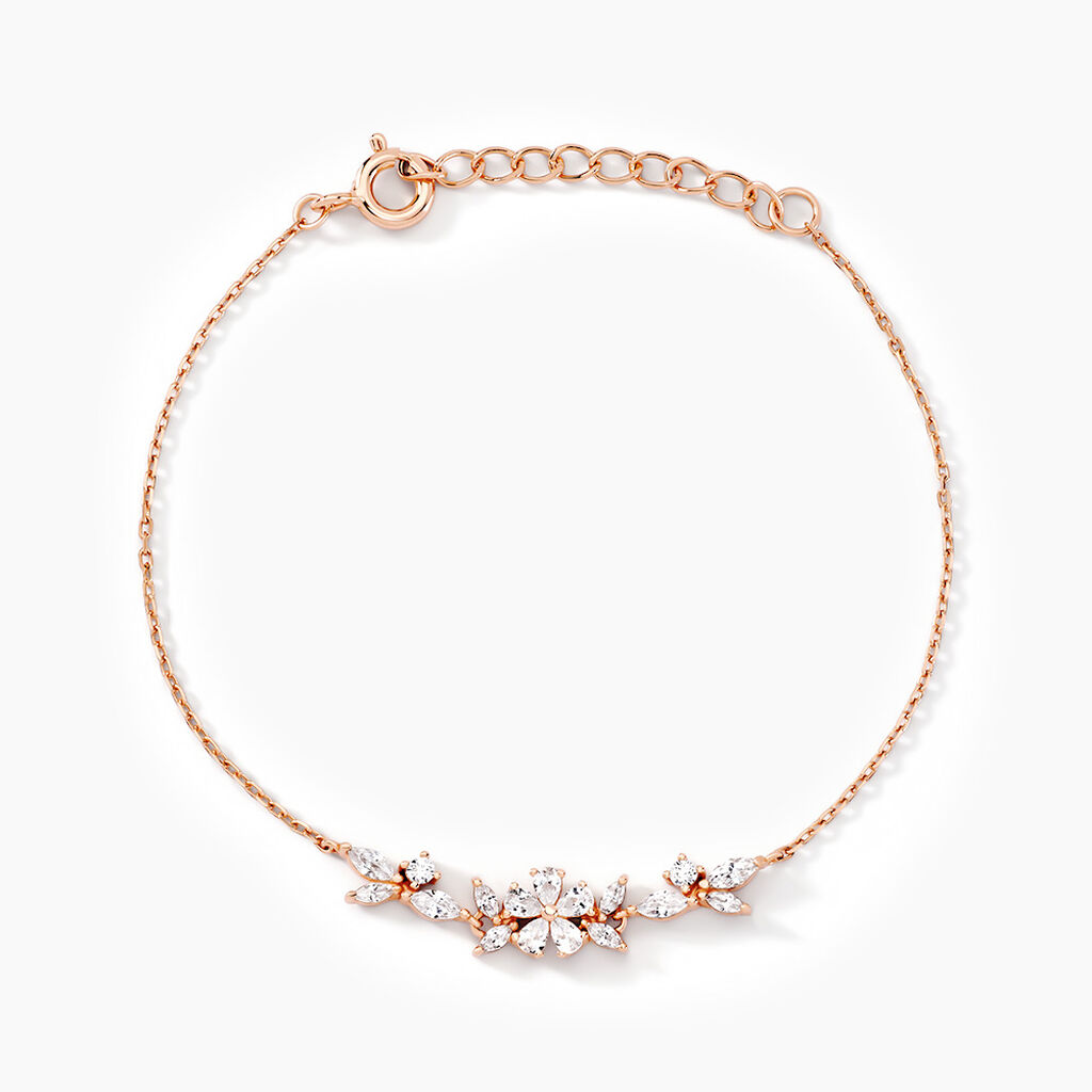 Bracelet Wanda Argent Rose Oxyde De Zirconium - Bracelets Femme | Histoire d&rsquo;Or