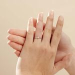 Bague Solitaire Natalia Or Blanc Diamant - Bagues solitaires Femme | Histoire d&rsquo;Or