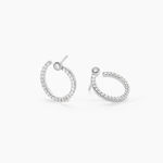 Boucles D'oreilles Puces Raffaela Argent Blanc Oxyde De Zirconium - Boucles d'oreilles fantaisie Femme | Histoire d&rsquo;Or