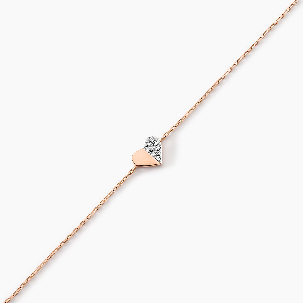Bracelet Emilia Or Rose Diamant - Bracelets Femme | Histoire d’Or