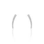 Boucles D'oreilles Grimpantes Argent Blanc Solvic Oxydes De Zirconium - Boucles d'oreilles fantaisie Femme | Histoire d&rsquo;Or