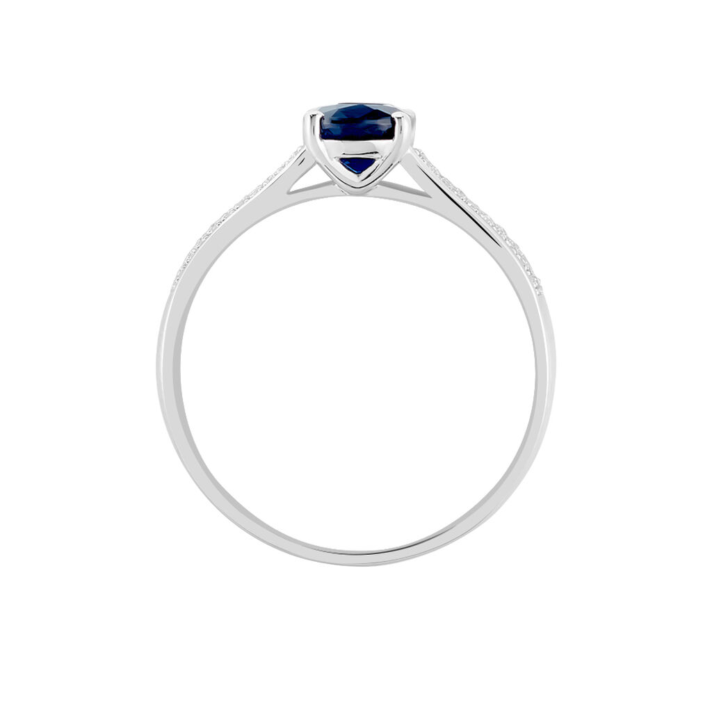 Bague Crista Or Blanc Saphir Et Diamant - Bagues solitaires Femme | Histoire d’Or
