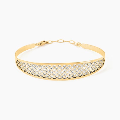 Bracelet Jonc Adonijah Or Bicolore - Bracelets joncs Femme | Histoire d&rsquo;Or