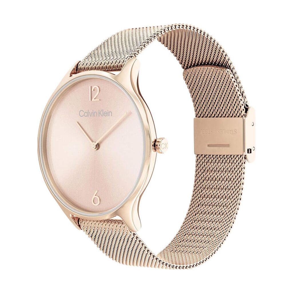 Montre Calvin Klein Timeless 2h Rose - Id&eacute;es cadeaux Femme | Histoire d&rsquo;Or