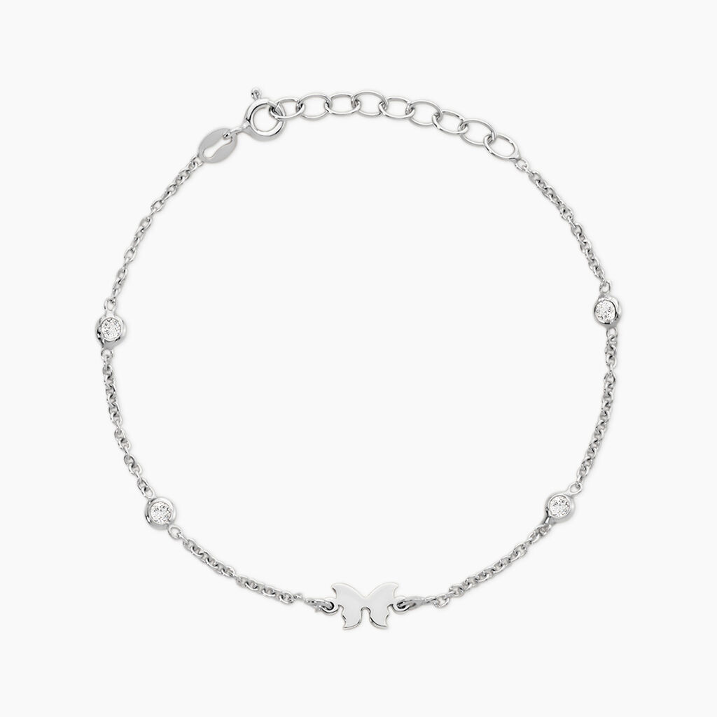 Bracelet Rana Argent Blanc Oxyde De Zirconium - Bracelets Femme | Histoire d&rsquo;Or