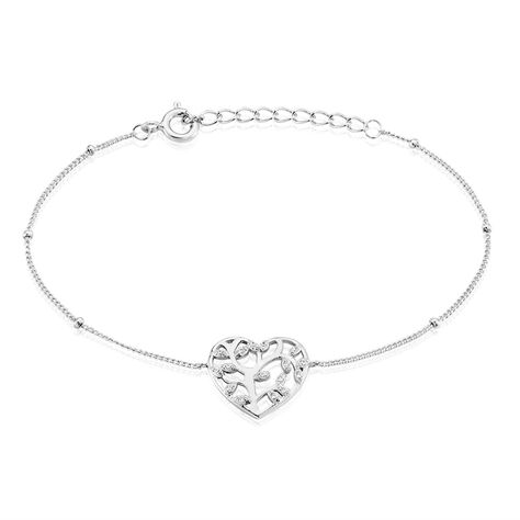 Bracelet Argent Rechef Oxydes De Zirconium - Bracelets Coeur Femme | Histoire d’Or