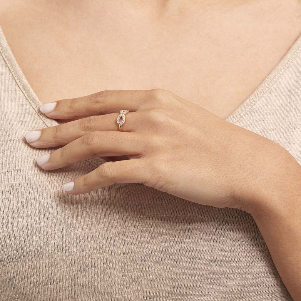 Bague Merane Plaqué Or Jaune Oxyde De Zirconium - Bagues avec pierre Femme | Histoire d’Or