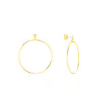 Cr&eacute;oles Tia Geometrique Or Jaune - Boucles d'oreilles cr&eacute;oles Femme | Histoire d&rsquo;Or