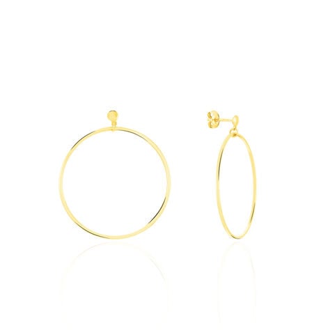 Cr&eacute;oles Tia Geometrique Or Jaune - Boucles d'oreilles cr&eacute;oles Femme | Histoire d&rsquo;Or