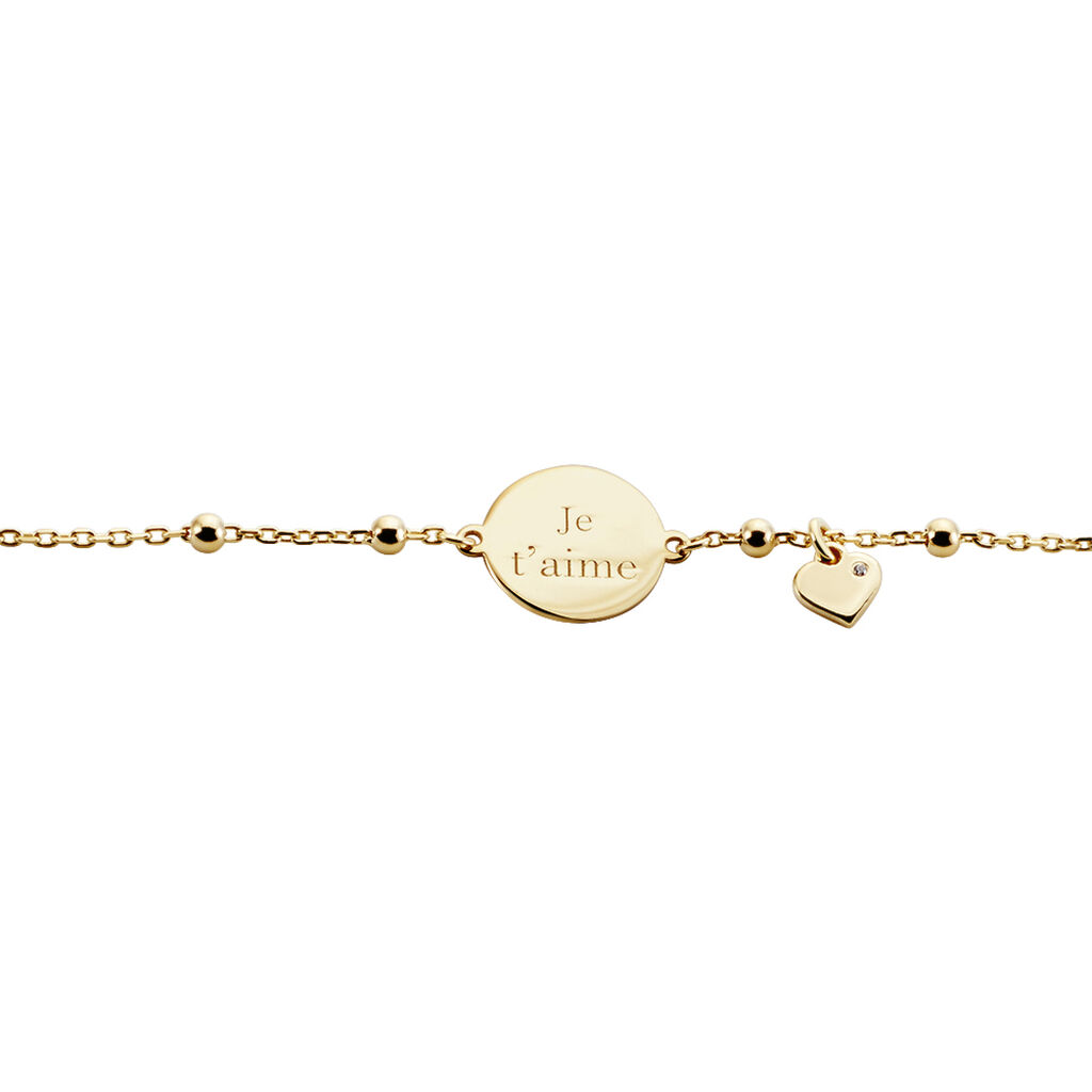 Bracelet Plaqué Or Fulvian Oxyde De Zirconium - Bracelets Femme | Histoire d’Or