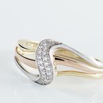 Bague Or Tricolore Dionyse Oxydes De Zirconium - Bagues avec pierre Femme | Histoire d&rsquo;Or