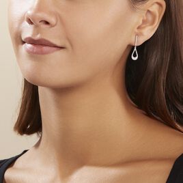 Boucles D'oreilles Pendantes Or Blanc Abilene Diamants - Boucles d'oreilles pendantes Femme | Histoire d’Or