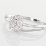 Bague Or Blanc Rosalane Diamants - Bagues avec pierre Femme | Histoire d&rsquo;Or