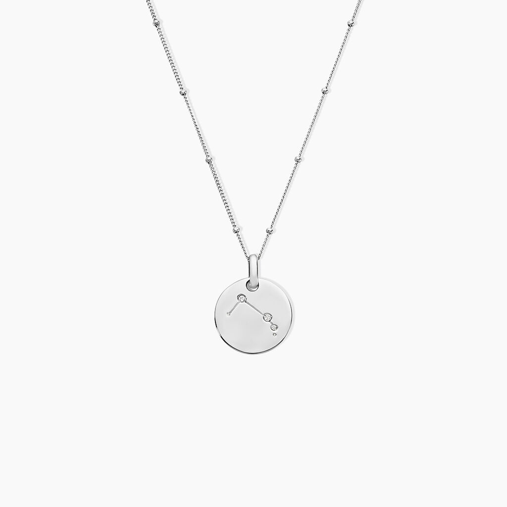 Collier Astr Argent Oxydes De Zirconium - Colliers Zodiaque Femme | Histoire d&rsquo;Or