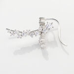 Bijoux D&iquest;oreilles Grimpants Enza Argent Blanc Oxyde De Zirconium - Boucles d'oreilles fantaisie Femme | Histoire d&rsquo;Or