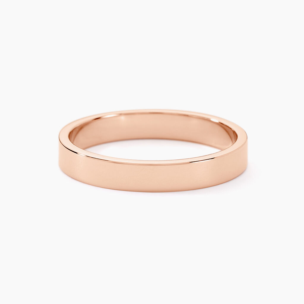 Alliances Argent Rose Inayah Ruban 3mm - Alliances Homme | Histoire d’Or