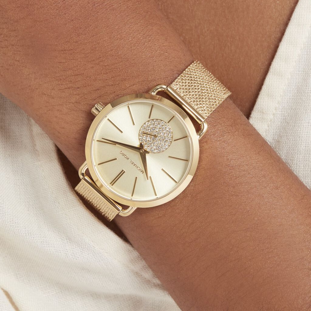 Montre Michael Kors Portia Champagne - Montres Femme | Histoire d’Or