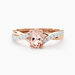 Bague Solitaire Or Rose Lisbet Morganite - Bagues solitaires Femme | Histoire d’Or