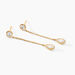 Boucles D'oreilles Pendantes Kadidja Or Jaune Oxyde De Zirconium - Boucles d'oreilles pendantes Femme | Histoire d’Or