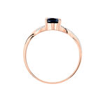 Bague Candice Or Rose Saphir - Bagues solitaires Femme | Histoire d&rsquo;Or