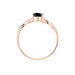 Bague Candice Or Rose Saphir - Bagues solitaires Femme | Histoire d’Or