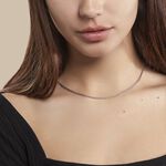 Collier Jany Maille Palmier Or Blanc - Chaines Femme | Histoire d&rsquo;Or