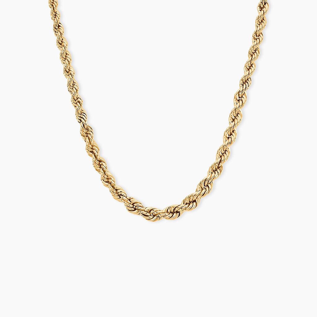 Collier Cordelia Maille Corde Or Jaune - Chaines Femme | Histoire d&rsquo;Or