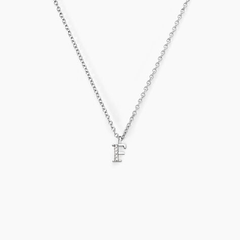 Collier Neruda Argent Blanc Oxyde De Zirconium - Colliers fantaisie Femme | Histoire d&rsquo;Or