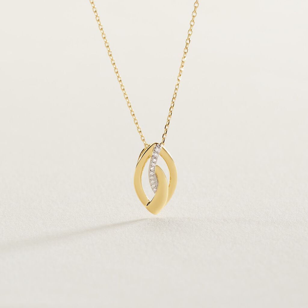 Collier Or Jaune Sven Diamant - Colliers Femme | Histoire d’Or