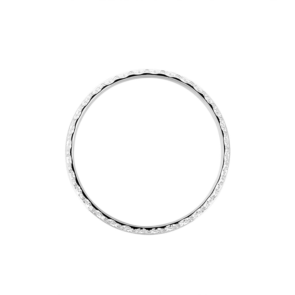 Alliance June 2 Rangs Diamantee Ruban Plat Or Blanc - Alliances Unisex | Histoire d&rsquo;Or