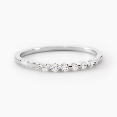 Bague Jaquelyn Argent Blanc Oxyde De Zirconium - Bagues avec pierre Femme | Histoire d’Or