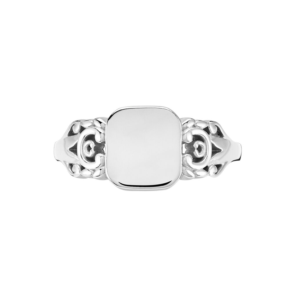 Chevalière Rita Argent Blanc - Chevalières Femme | Histoire d’Or