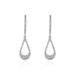 Boucles D'oreilles Pendantes Or Blanc Abilene Diamants - Boucles d'oreilles pendantes Femme | Histoire d’Or