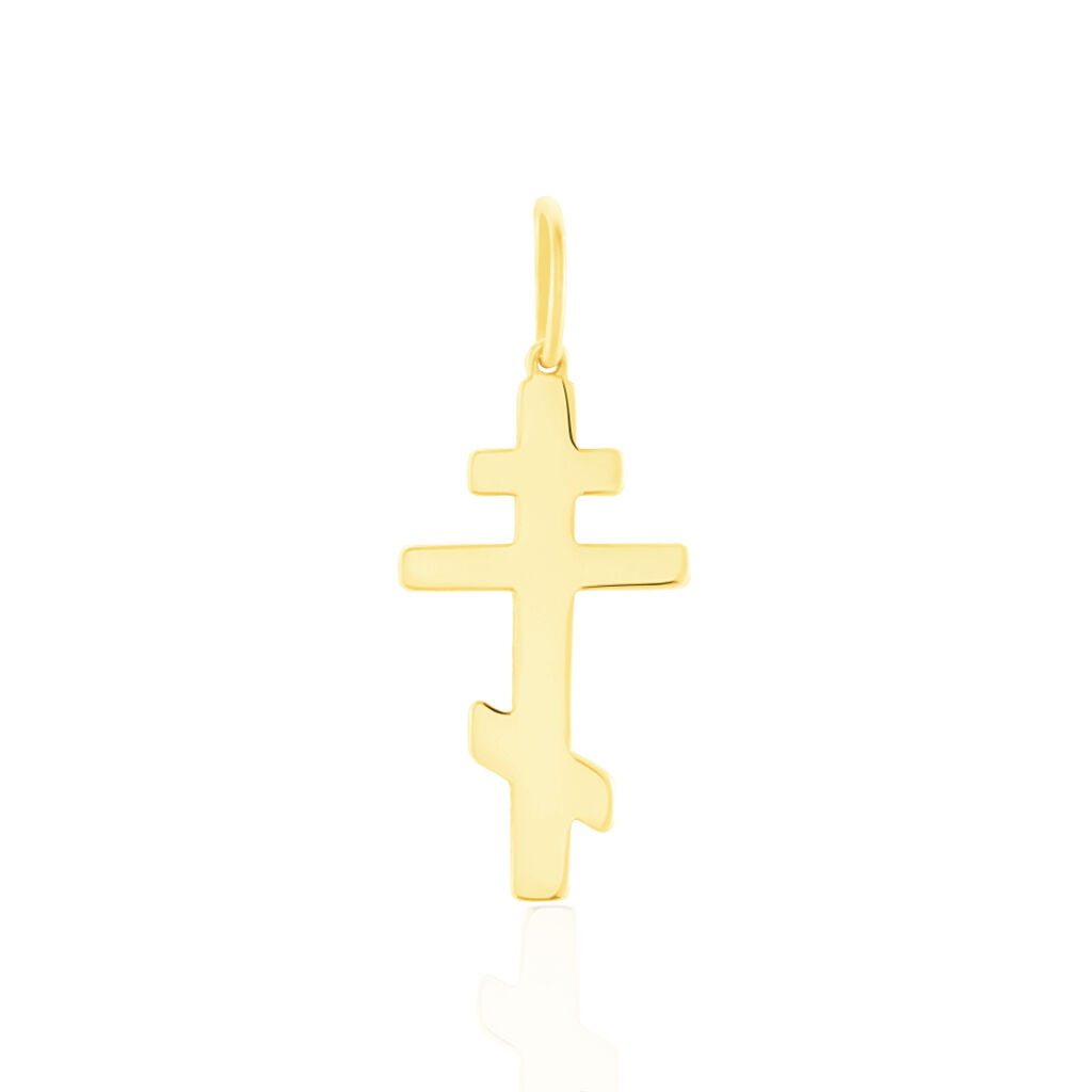pendentif cobeia orthodoxe or jaune