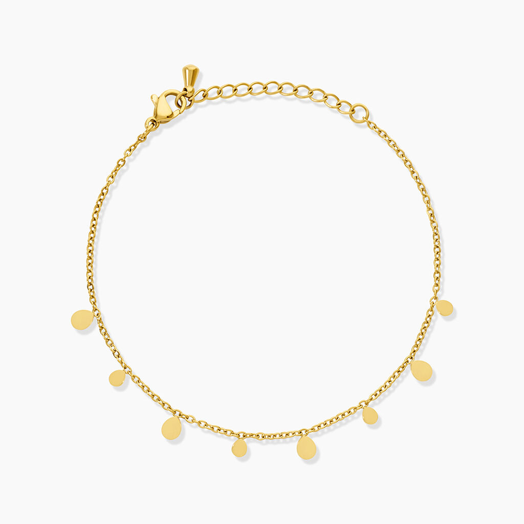 Bracelet Florencia Acier Dor&eacute; - Bijoux sans pierre Femme | Histoire d&rsquo;Or