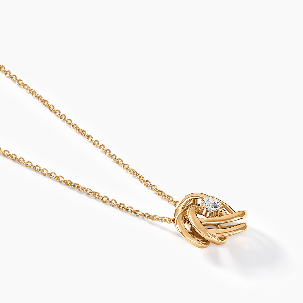 Collier Iwaki Plaqué Or Jaune Oxyde De Zirconium - Colliers fantaisie Femme | Histoire d’Or