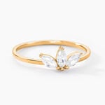 Bague Marquise Or Jaune Oxyde De Zirconium - Bagues avec pierre Femme | Histoire d&rsquo;Or