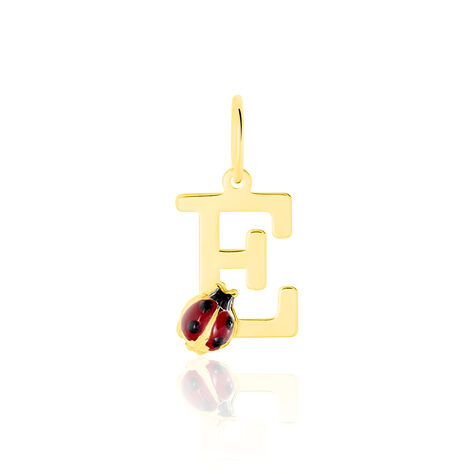 Pendentif Helidie Coccinelle Lettre Or Jaune - Pendentifs Enfant | Histoire d’Or