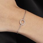 Bracelet Argent Blanc Melia - Bracelets Femme | Histoire d&rsquo;Or