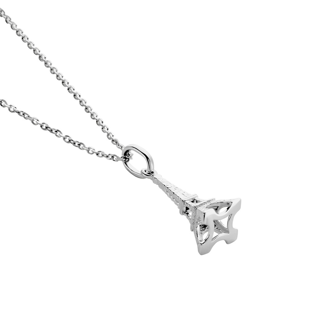 Collier Marceau Argent Blanc - Colliers fantaisie Famille | Histoire d’Or