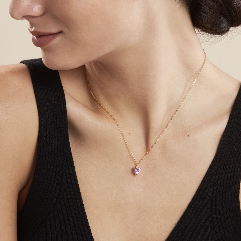 Collier Plaqué Or Carpantus Oxyde De Zirconium - Colliers fantaisie Femme | Histoire d’Or