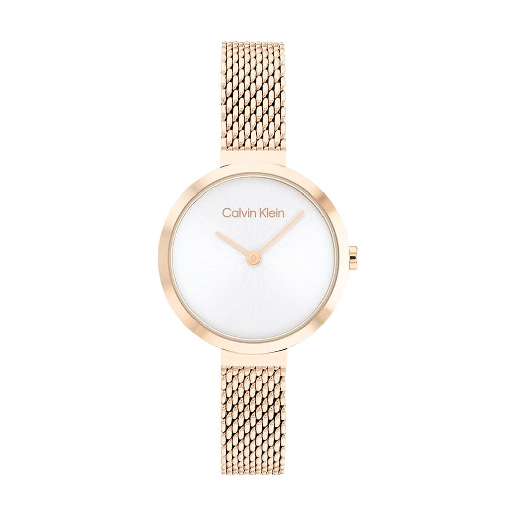 Montres Calvin Klein 25200083 Acier Boucle coulissante Rose Ronde ...