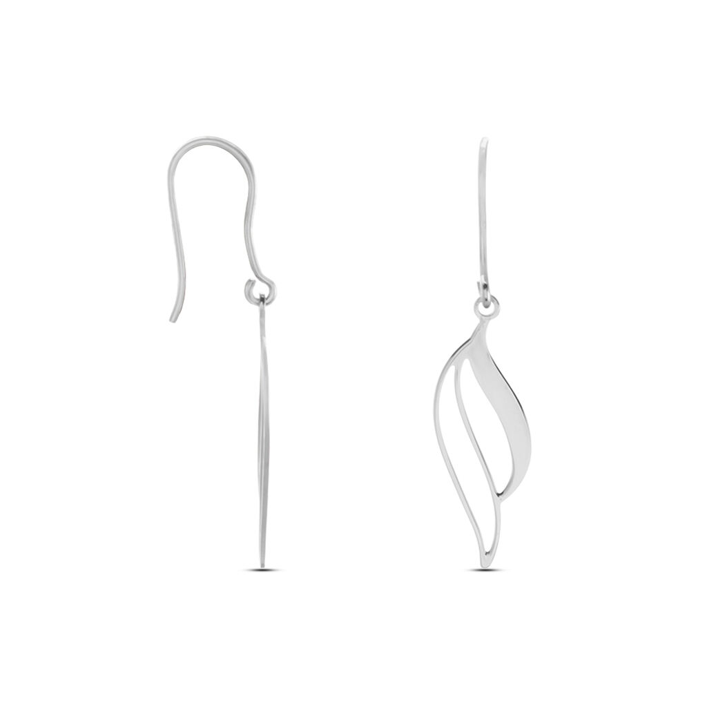 Boucles D'oreilles Pendantes Argent Blanc Prudent - Boucles d'oreilles fantaisie Femme | Histoire d’Or