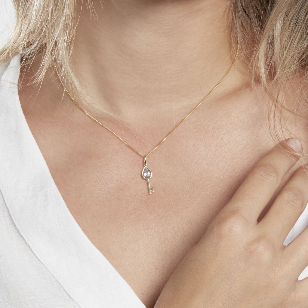 Pendentif Or Jaune Goran Topaze - Pendentifs Femme | Histoire d’Or