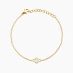 Bracelet Ivy Acier Jaune Oxyde De Zirconium - Bracelets Femme | Histoire d&rsquo;Or