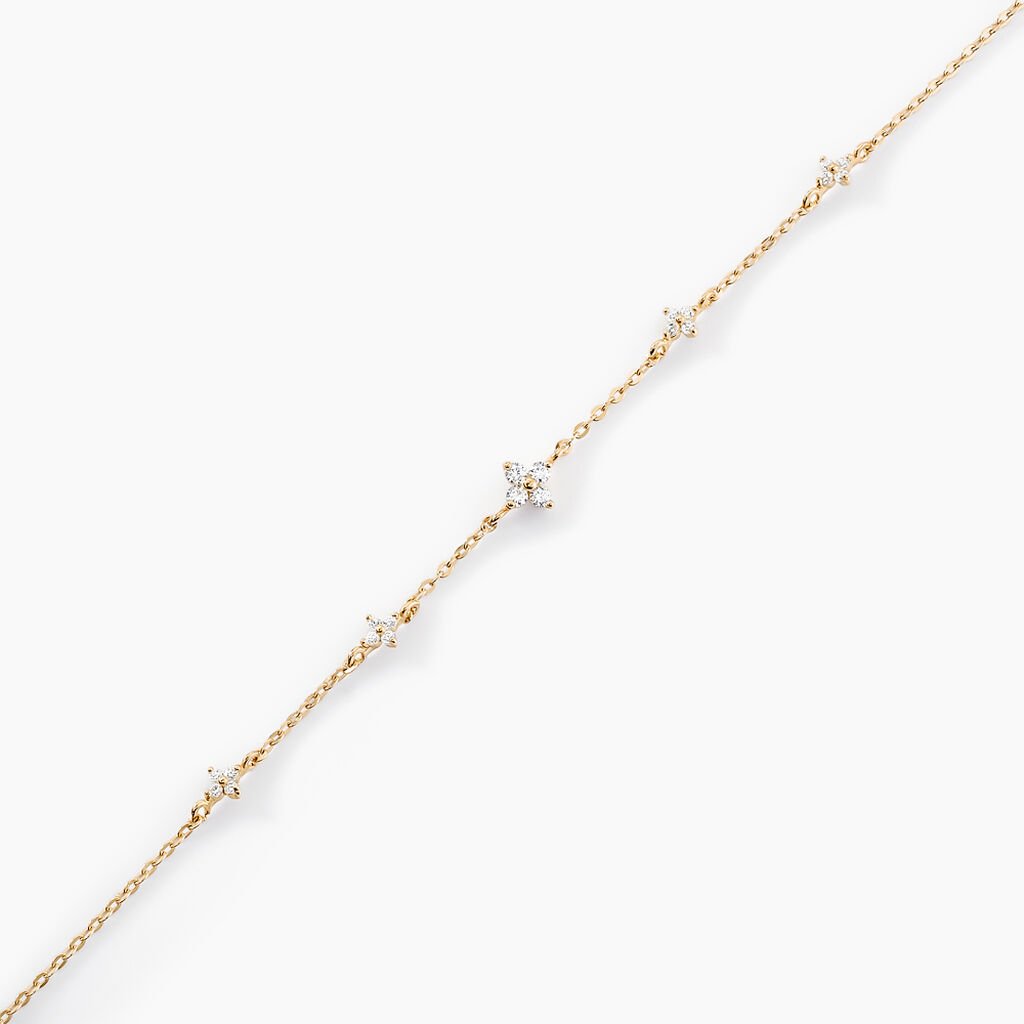Bracelet Falling Star Or Jaune Oxyde De Zirconium - Bracelets Femme | Histoire d&rsquo;Or